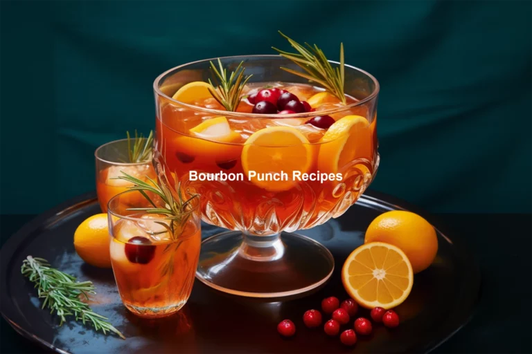 Bourbon Punch Recipes: Severing TKO Party