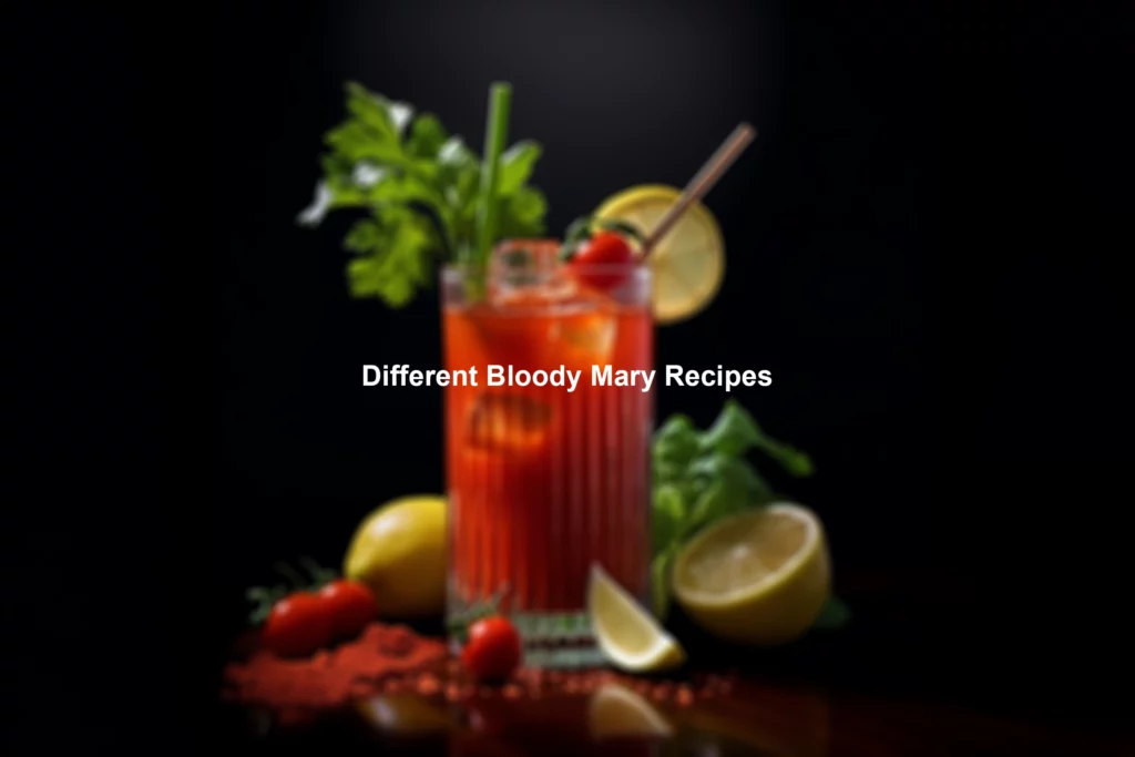 Different Bloody Mary Recipes