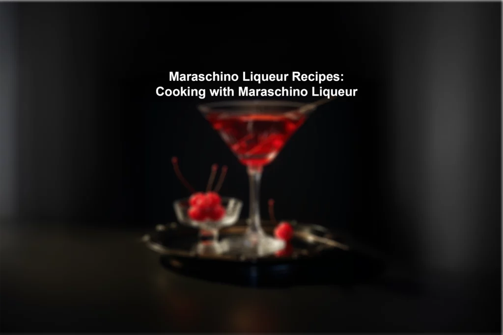 Maraschino Liqueur Recipes