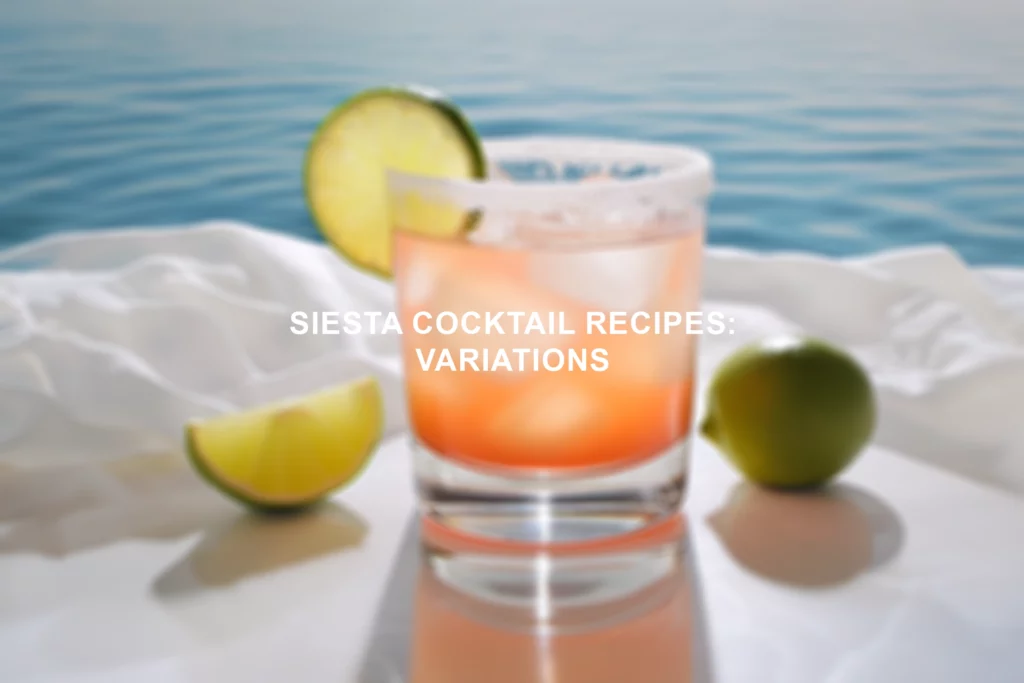 Siesta Cocktail Recipes